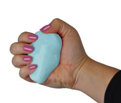 Blue Jay Squeeze 4 Strength Hand Therapy Putty in Blue Firm, designed for muscle rehabilitation and grip exercises. Moovkart