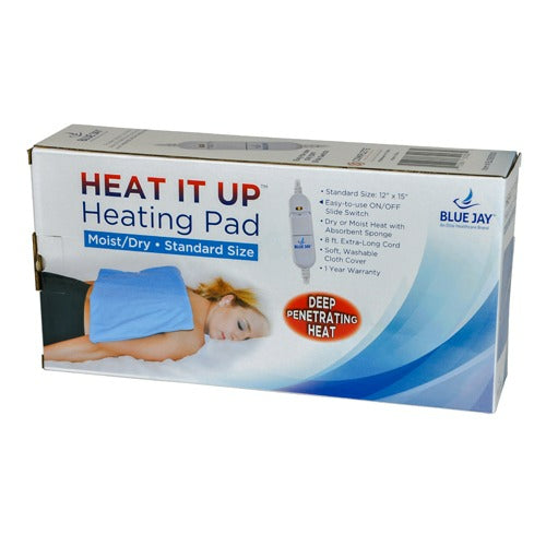 Blue Jay Moist and Dry Heating Pad, 12 x 15  Inches