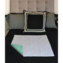 Blue Jay Reusable Absorbent Underpad 34 x 36 Inches, White Quilted Top Layer, Non-Slip Backing