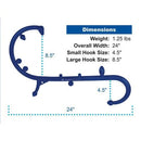 Blue Jay Complete Relief Trigger Point Self-Massager, S-Shaped for Deep Tissue Muscle Therapy