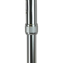 Blue Jay Round Handle Cane, Silver with Adjustable Height, Vinyl Grip, 300 lbs Weight Capacity