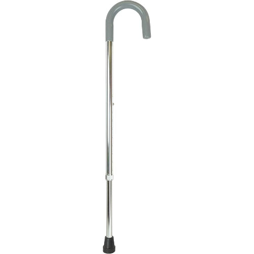 Blue Jay Cane Round Handle Silver with Vinyl Comfort Grip