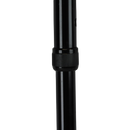 Blue Jay Offset Walking Cane with Soft Foam Grip for Support and Adjustable Height, Black