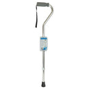 BlueJay Offset Cane, featuring an ergonomic foam grip, adjustable height, and wrist strap for easy mobility, Moovkart