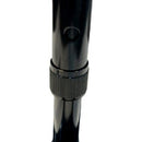 Blue Jay Quad Cane with Large Base, Black Aluminum Shaft, Adjustable Height for Stability