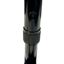 Blue Jay Quad Cane with Small Steel Base, Black, Adjustable Height and Foam Comfort Grip