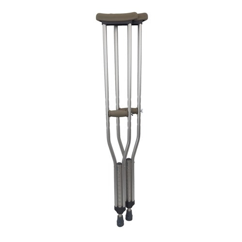 Blue Jay Walk with Me Adjustable Crutches – a safe mobility aid with latex-free hand grips. Moovkart