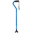 Blue Jay Adjustable Walking Cane with Offset Handle Grip – Blue, a durable mobility aid. Moovkart