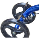 Blue Jay Steerable Folding Knee Walker Scooter with Brakes for Leg Injury Recovery. Moovkart