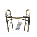 Blue Jay WALK WITH ME Folding Aluminum Walker with 5 Inch Wheels and Two Button Operation, Case of 4