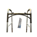Blue Jay WALK WITH ME Folding Aluminum Walker with 5 Inch Wheels and Two Button Operation, Case of 4