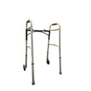 Blue Jay WALK WITH ME Folding Aluminum Walker with 5 Inch Wheels and Two Button Operation, Case of 4