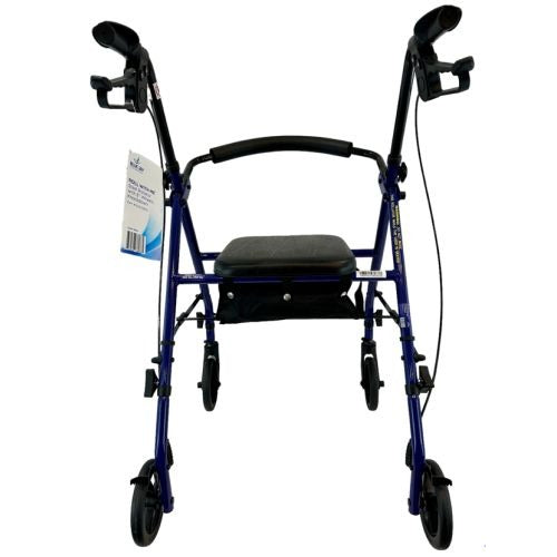Blue Jay Rollator with 6-inch Wheels – Durable Steel Frame for Indoor and Outdoor Use, Moovkart