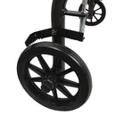 Blue Jay Roll With Me Folding Aluminum Rollator with Seat and 6 Inch Wheels, Black