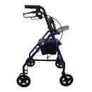 Blue Jay Roll With Me Aluminum Rollator Walker with Seat, foldable ergonomic walking aid. Moovkart