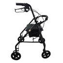 Blue Jay ROLL WITH ME Folding Aluminum Rollator Walker with Seat, Storage Pouch and 7.5 Inch Wheels