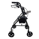 Blue Jay ROLL WITH ME Folding Aluminum Rollator Walker with Seat, Storage Pouch and 7.5 Inch Wheels