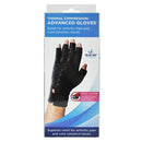Black arthritis gloves offering support and mobility for stiff hands, Moovkart