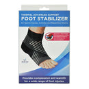 Blue Jay Foot Stabilizer, Thermal Support for Sports Injuries and Arthritis, Large, Black