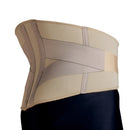 Blue Jay Lumbar Support Brace, Adjustable Compression for Lower Back Pain Relief, Small, Beige