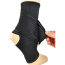 Blue Jay Adjustable Ankle Wrap, Black, Large 9 to 10 Inches for Joint Support and Stability