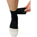 Blue Jay Adjustable Ankle Wrap, Elastic Support for Sprains and Injury Protection, Small, Black