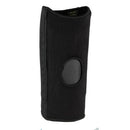 Blue Jay Slip-On Knee Support with Open Patella and Stabilizers, Moderate Compression, Large, Black