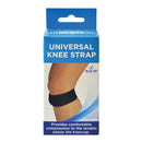 Blue Jay Universal Knee Strap, Neoprene Compression with Adjustable Hook Closure, Black, Pack of 2