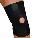 Front view of Blue Jay Knee Support with open patella for kneecap stability, Moovkart