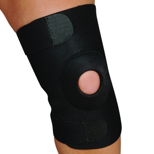 Blue Jay Adj Knee Support Open Patella Design Black Small and medium