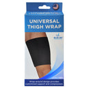 Blue Jay wrap-around thigh support delivers customized compression for quadriceps and groin. Moovkart
