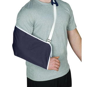 Blue Jay Universal Arm Sling, Adjustable with Shoulder Comfort Pad for Injury Support, Blue Hover