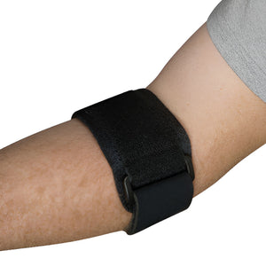 Blue Jay Tennis and Golf Elbow Strap, Neoprene Strap for Pain Relief and Support, Universal, Black