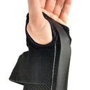 Blue Jay Deluxe Wrist Brace for Carpal Tunnel and Palm Support, Left Hand, Small/Medium, Black
