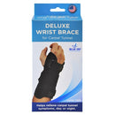 Blue Jay Deluxe Wrist Brace for Carpal Tunnel, Right Hand, Small/Medium, Black
