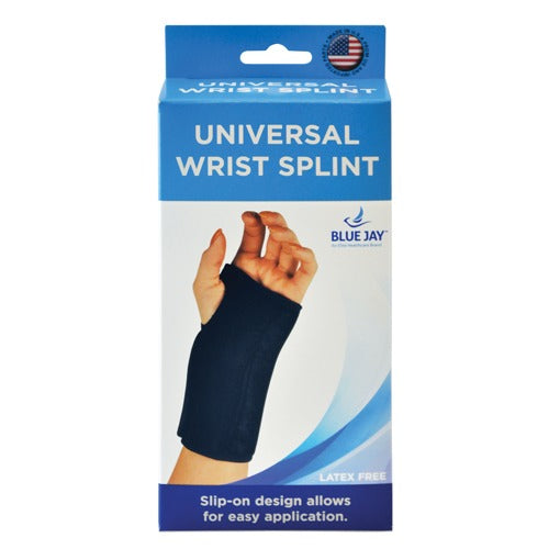 Blue Jay Wrist Splint, Black Universal, Pair Of 2