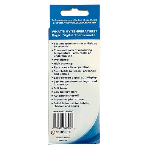 Blue Jay Rapid Electronic Digital Thermometer