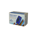 
Blue Jay Portable Blue Jay Pediatric Pulse Oximeter on child’s finger, Moovkart