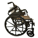 Blue Jay K1 Roll With Me Wheelchair 18-Inch Seat, swing-away footrests, and push-to-lock brakes. Moovkart