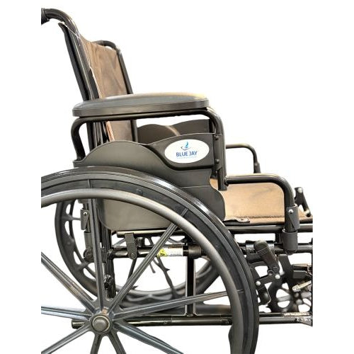 Blue Jay Roll With Me K3 Wheelchair, 18" Seat, Elevating Leg Rests