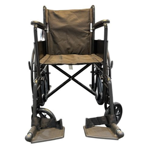 Blue Jay K1 Wheelchair with full-length arms and swing-down footrests in use, Moovkart
