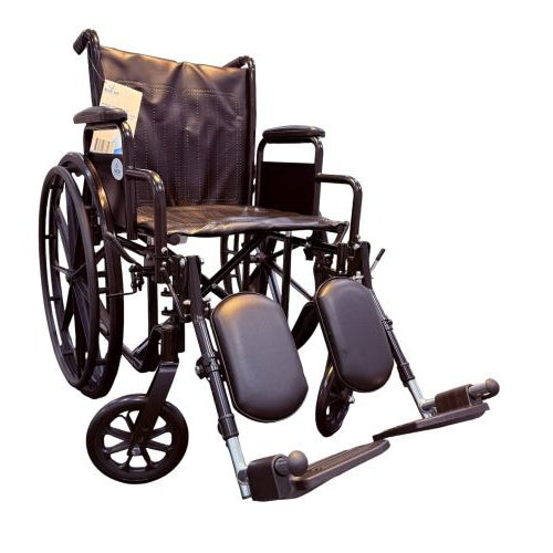 Blue Jay 18-inch K3 Wheelchair, flip-back desk-length arms for easy transfers, Moovkart