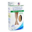 Blue Jay Compression Stockings Medium Beige 20-30 mmHg with open toe for leg comfort and edema relief. Moovkart