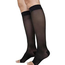 Blue Jay Firm Surgical Weight Stockings Large 20-30 mmHg Below Knee Open Toe Black for leg support