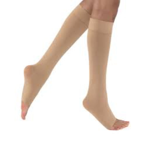 Blue Jay X-Firm Surgical Weight Stockings 30-40 mmHg Below Knee, Open toe, Extra Large, Beige
