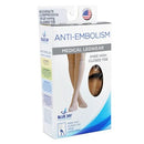 Blue Jay Patient wearing Anti-Embolism Stockings below knee, promoting circulation and reducing clot risk during recovery, Moovkart