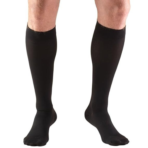 Blue Jay Men's Firm Support Socks 20-30 mmHg, Black, Large