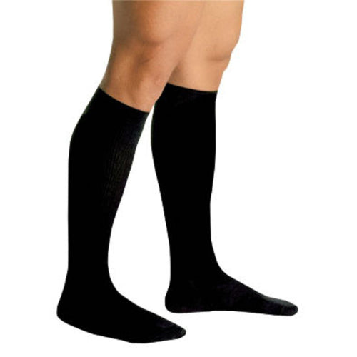 Men's Firm Support Socks 20-30mmHg Black Extra Large