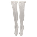 Blue Jay Anti-Embolism Stockings 15-20mmHg Thigh-High with Inspection Toe for Circulation, White