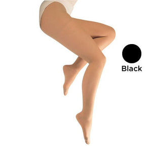 Blue Jay Ladies Sheer Firm Support Pantyhose, Black, 20-30 mmHg